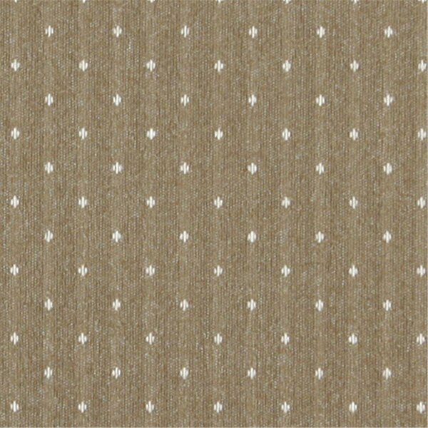 Fine-Line 54 in. Wide Light Brown And Ivory- Dotted Country Style Upholstery Fabric FI2940909